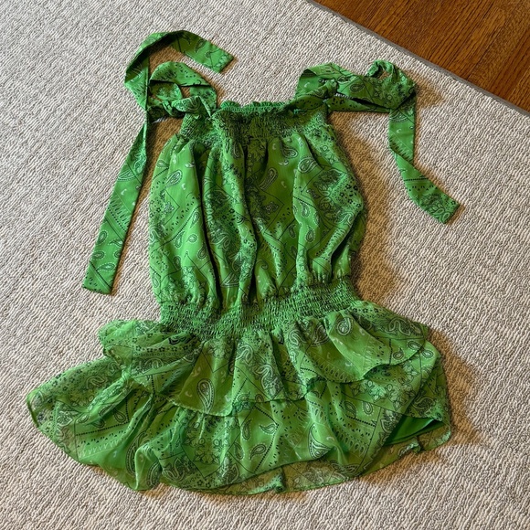 Amanda Uprichard Green Mini Dress - Picture 2 of 5